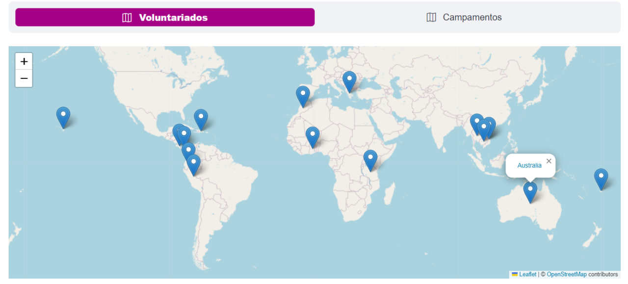 Volunteering map